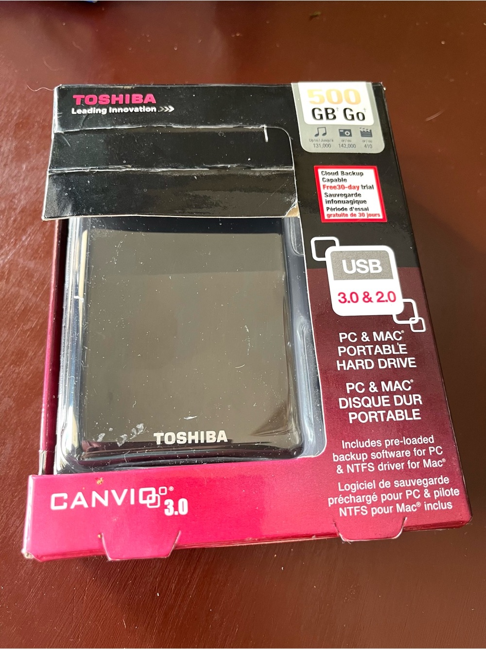 Toshiba Canvio 3.0 Portable External Hard Drive